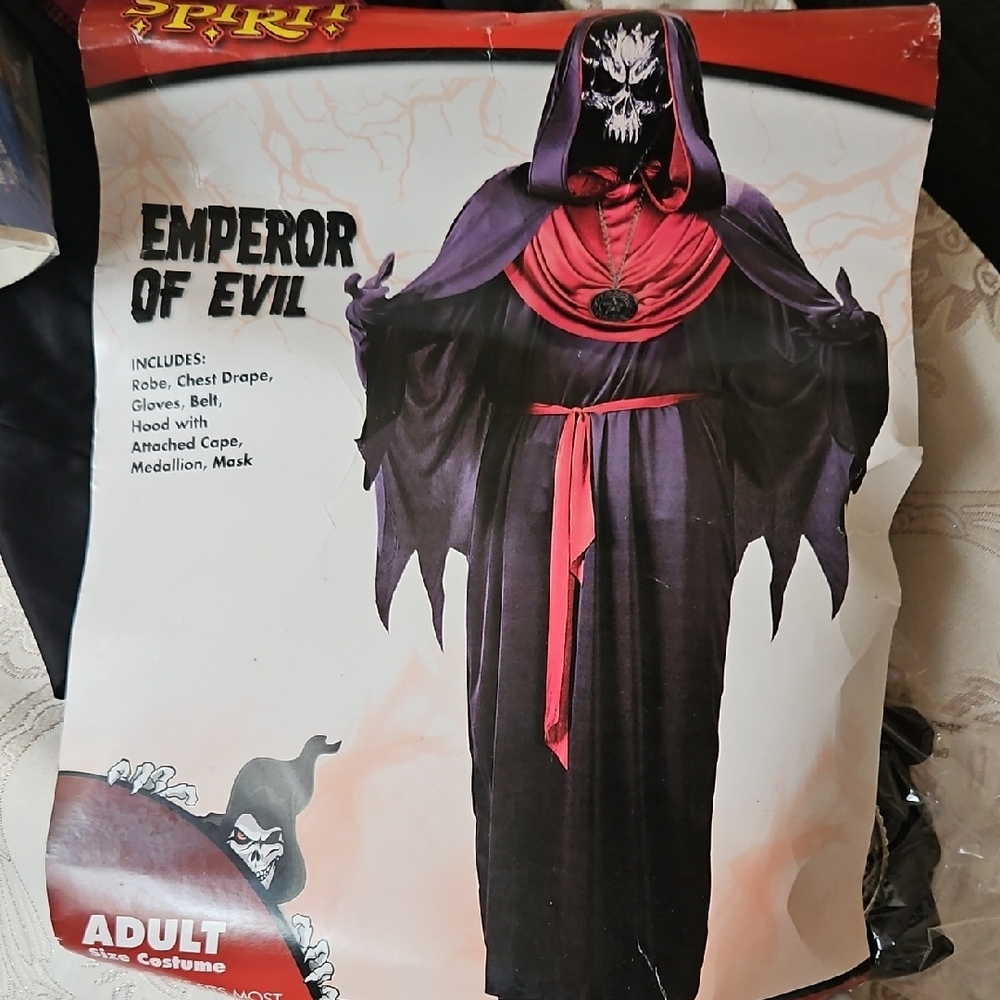 Spirit Emperor of Evil Kids Costume - Black and Red